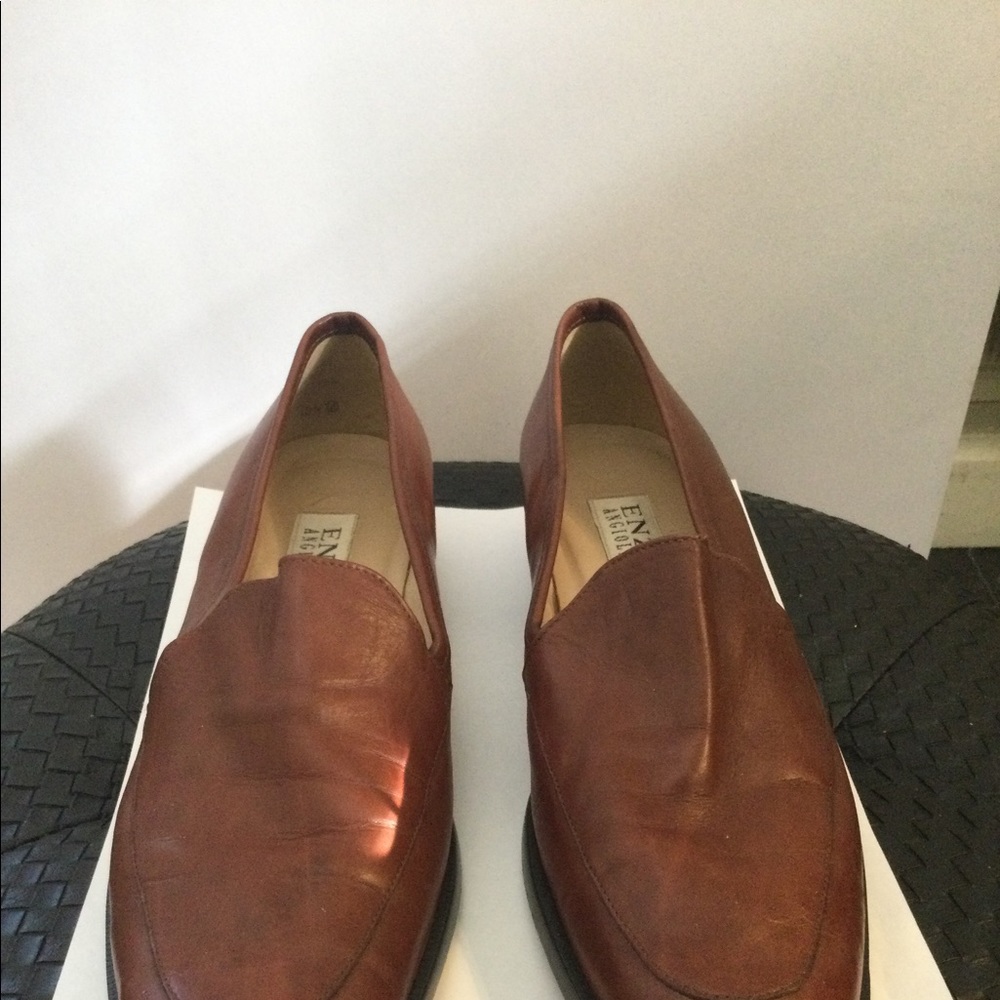 Enzo Angiolini Brown Leather Loafer